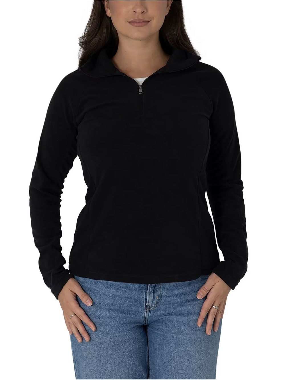 Columbia Black Half-Zip Pullover Hoodie
